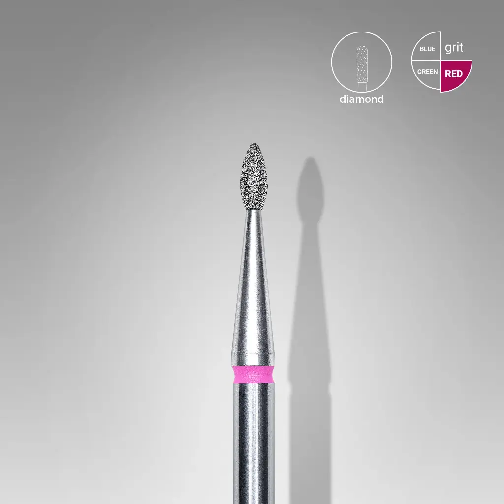 [5P 016’4] Druppel diamant | Stalena (Roze: Dikte 1,6 mm Lengte 4 mm)