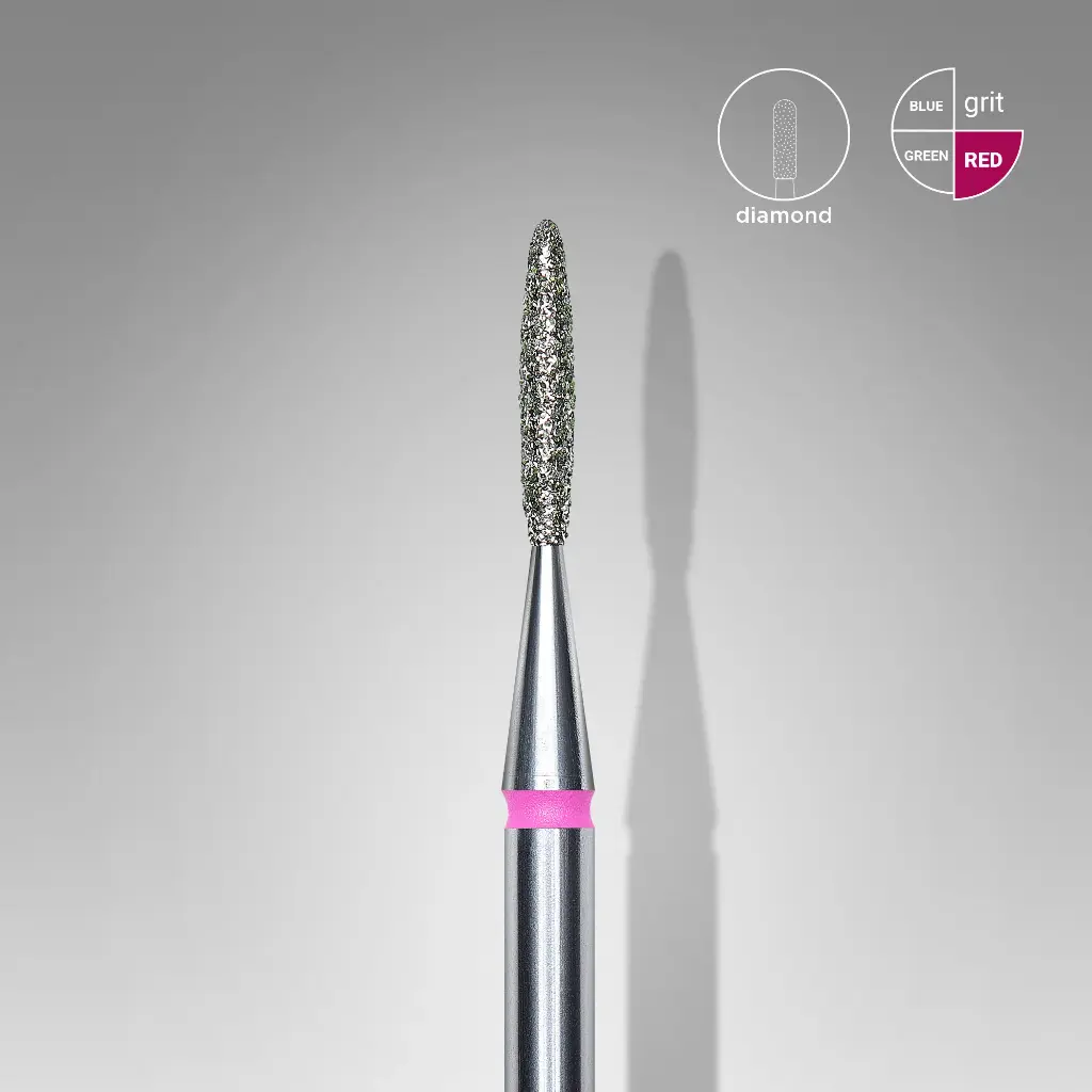 [4P 014’8] Vlam diamant | Stalena (Roze: Dikte 1,4 mm Lengte 8 mm)