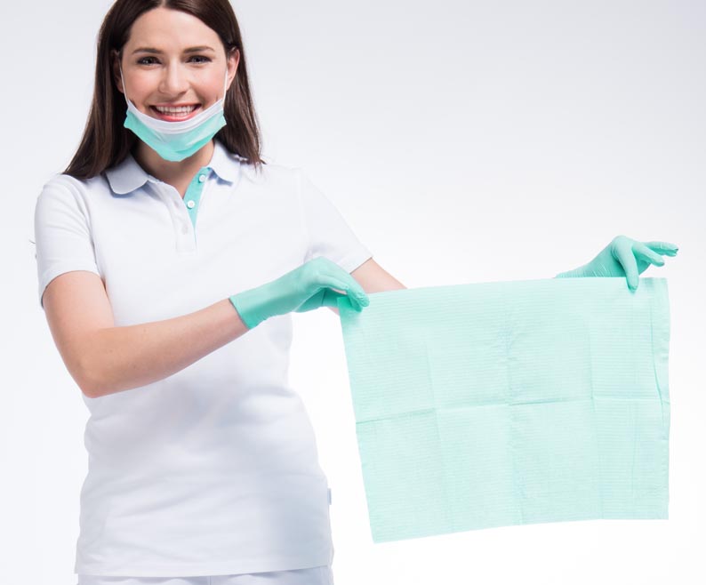 [UV-7004-W] Patiëntenservetten 100 stuks | Comforties  (wit)