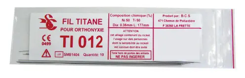 [TIT-012] Titanium draad maat 012