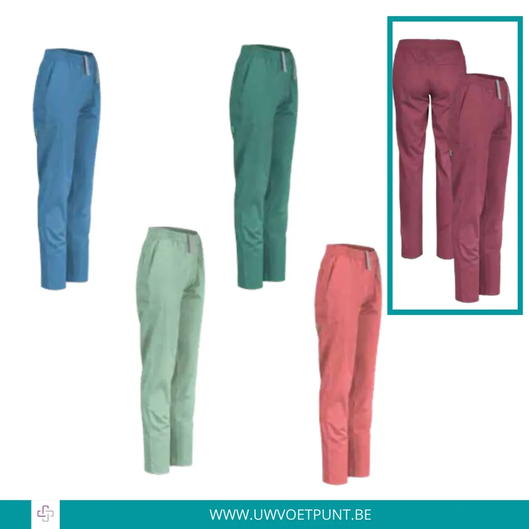 LYNN Dames casual broek | De Berkel (medium, Berry)