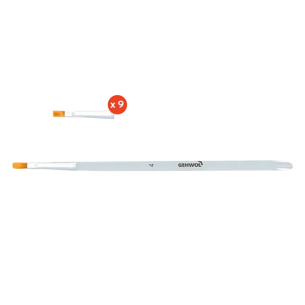 [5205.08] Gehwol Gel Modelleerpenseel + 9 Reservekoppen 4 mm